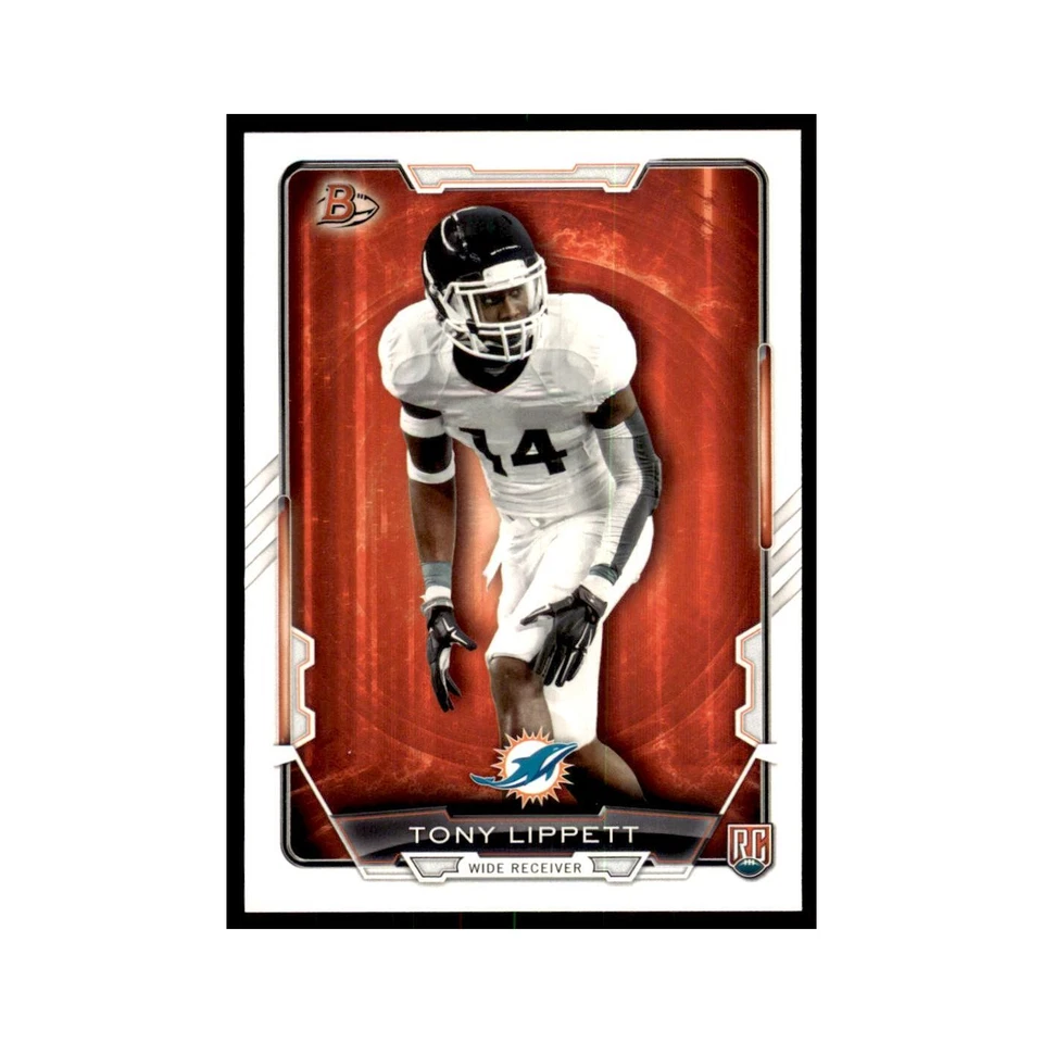 2015 Bowman Tony Lippett RC Football Cards #80 - Image 1 of 3