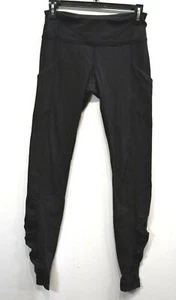 Lululemon Womens Black Skinny Leg Pull On Stretch Waist Athletic Yoga Leggings 4 - Picture 1 of 12