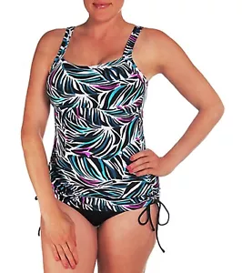 Neu mit Etikett Speedo Tribal palmseitig gekräuselt Tankini Badeanzug Top 6, 8 oder 10 - Bild 1 von 3