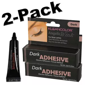 2-Pack Kleancolor Angelic Wink Lash Adhesive, Dark. 0.25 oz. Brand New & Sealed! - Picture 1 of 1