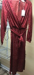 Louche Regular Red with Polka Dots Crop Jumpsuit Women's Romper Size US 8 NWT - Picture 1 of 12