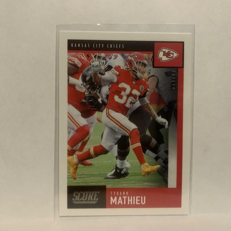 #141 Tyrann Mathieu Kansas City Chiefs 2020 Score Football Card LU - Image 1 of 2