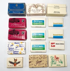 Lot Hotel Mini Soap 15 Vintage Western Airlines Outrigger Desert Sahara Viscount - Picture 1 of 10