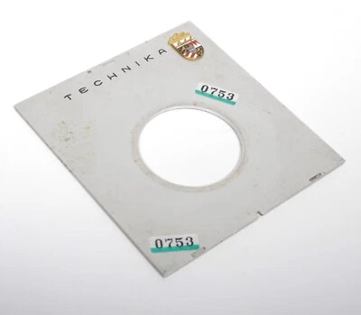 Genuine Linhof Technika III lens board with #1 offset hole #0753 - Image 1 of 3