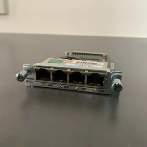Cisco EHWIC-4ESG 4-Port Gigabit Ethernet Switch Interface Card 6MthWtyTaxInv - Picture 1 of 2