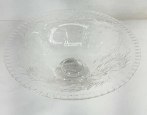 Antique Vintage ABP Style Cut Glass Crystal Centerpiece Bowl Flowers Pairpoint - Picture 1 of 8