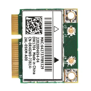 Wireless Network Card Mini Pci-E Wifi Bt Adapter For Xps 2710 17Tr Bc Set - Photo 1/24