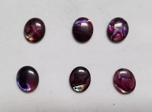 6pcs Purple Paua Shell Oval Cabochon 12x16 13x18 15x20 sizes Cabs Jewelry Gems - Picture 1 of 2