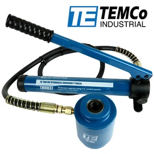 TEMCo Hydraulic Knockout Punch Driver Electrical Conduit Hole KO Tool 3/4"-16 - Picture 1 of 5