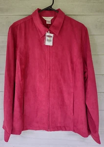 NWT Northern Reflections Shirt Jacket Size XL Long Sleeve Full Zip Embroidered - Picture 1 of 8