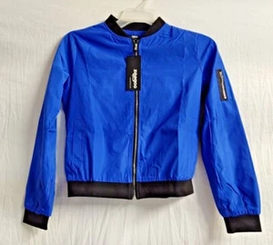 Zeagoo Women's Bomber Jacket Casual Coat Zip Up Outerwear Windbreaker Size S - Picture 1 of 5