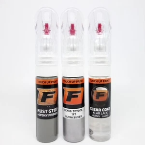 Touch up paint for TOYOTA / LEXUS 1F7 | ULTRA / TYROL SILVER METALLIC | Pen Kit - Picture 1 of 8