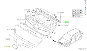 Subaru XV Grill Bracket 2013-2015 - Picture 1 of 4