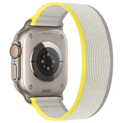 Correa elástica de nailon con correa de bucle individual para Apple Watch Ultra 49 mm 10 9 8 7 6 38-46 mm Foto 1 de 4