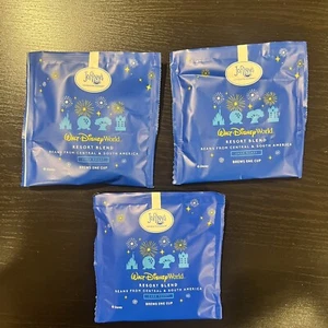 3 X Disney World Joffrey's Resort Blend Dark Roast Coffee Packets NIB Free Ship - Picture 1 of 2