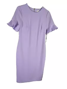 Abito Calvin Klein viola con zip 6 nuovo con etichetta - Foto 1 di 5