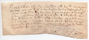 1630 CHRISTINE OF FRANCE DOCUMENT WITH SIGNATURE, DUCHESS OF SAVOY, RARE - Picture 1 of 2