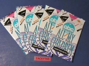 LOT OF (5) 1991 ABC SOAPS FEATURING ALL MY CHILDREN UNOPENED PACKS - Picture 1 of 3