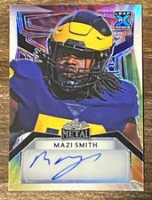 ‼️2023 Leaf Metal Mazi Smith True #1/1 Auto RC Michigan Wolverine Dallas Cowboy