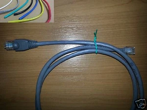 CONNECTOR RJ45 to RJ11 2.5M CABLE LEAD FOR ETHERNET CAT5 ADSL BT TELEPHONE MODEM - Picture 1 of 2