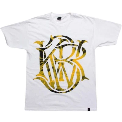 $19.99 KR3W Mono Tie Dye Tee (white / gold) K52452WHG - Image 1 of 3