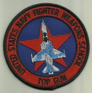 TOP GUN UNITED STATES NAVY FIGHTER WEAPONS SCHOOL U.S.NAVY PATCH READ FULL ADD - Picture 1 of 2
