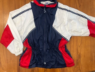 Chaqueta cortavientos PRO SPIRIT XL de colección cremallera completa roja blanca azul patriótica  Foto 1 de 4