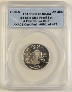 2008-S Alaska State Quarter ANACS PR-70 DCAM #091 - Picture 1 of 2