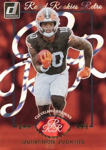 2025 Donruss Quinshon Judkins Rated Rookies Retro RC #5 Cleveland Browns - Picture 1 of 2