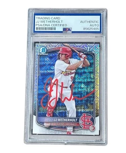 JJ Wetherholt Signed Mega Box Card Auto Autographed St. Louis Cardinals PSA - Picture 1 of 2