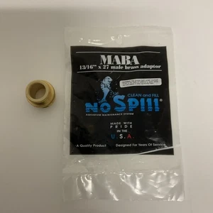 Python Male Brass Adapter 13/16" x 27 - Picture 1 of 4