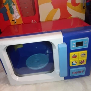 Mini Simulación Cocina Microondas Horno Electrodoméstico Juego Alimentos Luces Plato Móvil Trabajo - Imagen 1 de 7