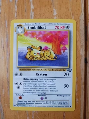 SNOBILIKAT PERSIAN - Jungle Set - 42/64 - VINTAGE - German Pokémon - WOTC - NM - Image 1 of 2