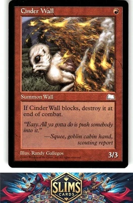 Magic the Gathering MTG Weatherlight Cinder Wall # Buy 2 Get 1 - Image 1 of 2