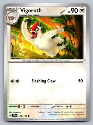 Pokemon TCG SV08: Surging Sparks Vigoroth 146/191 - Image 1 of 2