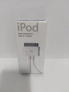 NEW Apple iPod Dock Connector to Firewire + USB 2.0 for 3rd/4th Gen (M9688G/A) - Picture 1 of 4