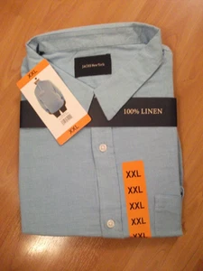 Pantalón Corto Jachs New York Hombre Manga Larga Lino - Azul Cielo - XXL - NUEVO CON ETIQUETAS - Imagen 1 de 1