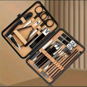 24 Pieces Manicure Nail Clippers Grooming Kit Cuticle Remover Pedicure Care Tool - Picture 1 of 4
