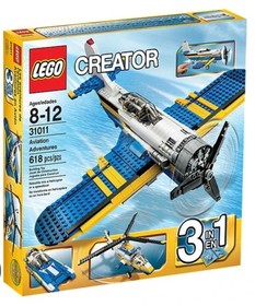 New Lego Creator 3-In-1 Aviation Adventures Set 31011 Sealed Retired!