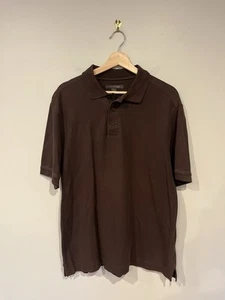 Polo Nordstrom Hombre Manga Corta Marrón Grande L - Imagen 1 de 3