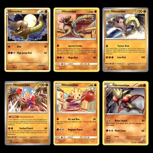 6x Hitmonlee Hitmonchan Lot HeartGold SoulSilver Undaunted Pokemon Cards - Picture 1 of 2