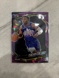 2024-25 Prizm Black - Isaiah Collier - Purple Cracked Ice /149 Color Match - Picture 1 of 2