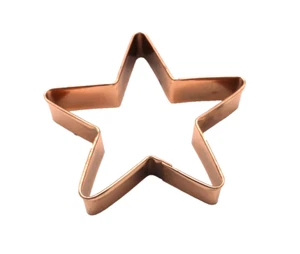 Star Cookie Cutter Large Copper 5" Christmas Dough - Picture 1 of 4