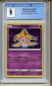 CGC 9 Como Nuevo Shining Jirachi 2017 Pokemon Juego de cartas coleccionables Shining Legends Holo Raro - Imagen 1 de 2