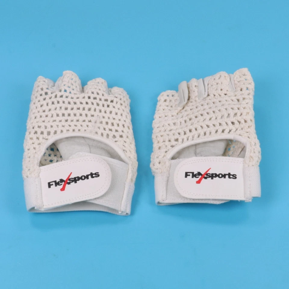 Guantes deportivos Flexsports International, Pro Mesh, talla mediana. Blanco. Foto 1 de 2