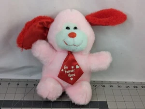 Pink Dog Plush I'm Forever Yours Tie 9 Inch MTY International Stuffed Animal Toy - Picture 1 of 7