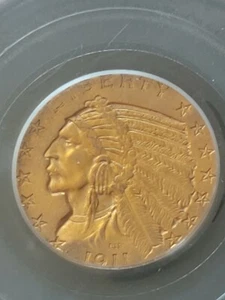 1911 Indian Gold $5 PCGS XF45 Nice Eye Appeal Nice Strike - Picture 1 of 3