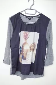 €60 MAISON SCOTCH&SODA taglia M? CAMICIA TOP T-SHIRT MAGLIETTA ELASTICIZZATA SCOOP MANICHE A 3/4 - Foto 1 di 10