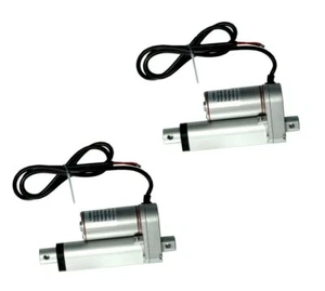 Set di 2X Attuatori Lineari con Staffe 2" Corsa 225 Libbre Max Lift 12 Volt DC - Foto 1 di 1