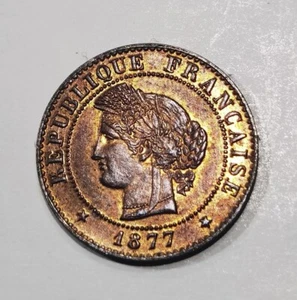 Cérès Jolie et Rare 1 centime 1877 A SUPERBE !!! - Imagen 1 de 2